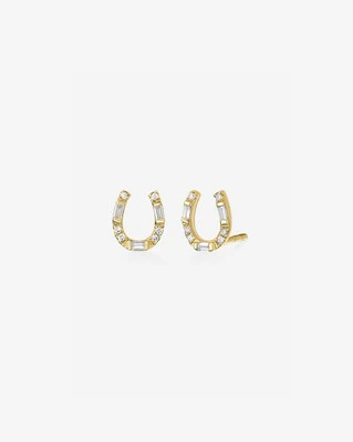 Horseshoe Studs - 14k Yellow Gold / Pair | Ring Concierge