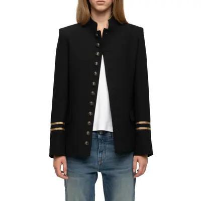 Zadig & Voltaire Vallo Tailleur Blazer in Black at Nordstrom, Size 36 | Nordstrom
