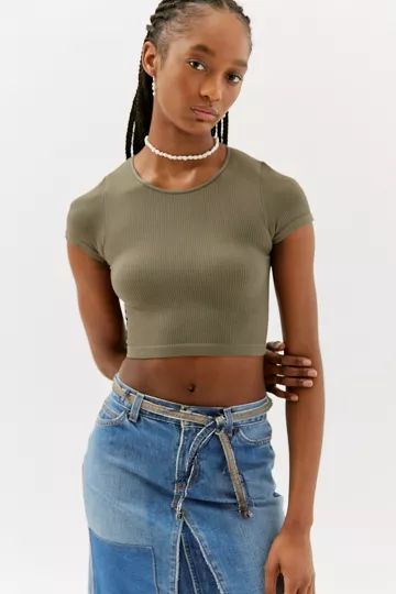 Out From Under Everyday Seamless Ribbed Tee | Urban Outfitters (US and RoW)