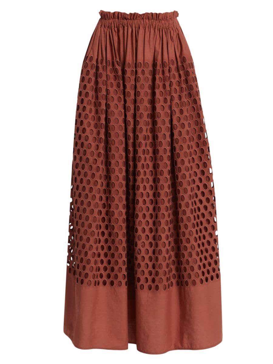 Flora Eyelet Maxi Skirt | Saks Fifth Avenue
