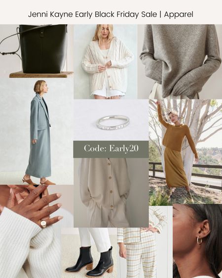 Jenni Kayne Early Black Friday Sale. All clothes, apparel & jewelry is 20% off with code: early20

Shop our favorite classic pieces from Jenni Kayne include a blue cashmere coat, delicate gold and diamond jewelry, a cozy cashmere cocoon sweater, along with an everyday cotton sweater, and the perfect big black leather tote. 



#LTKfit #LTKsalealert #LTKHoliday