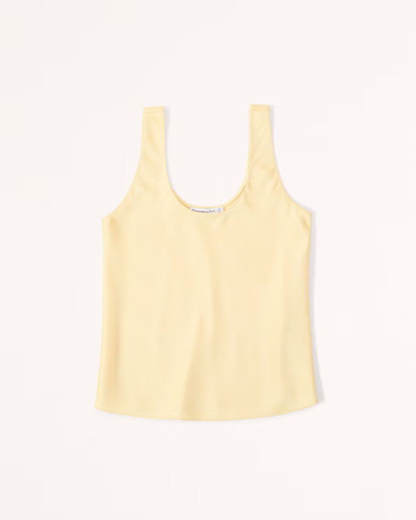 Satin Scoopneck Cami | Abercrombie & Fitch (US)