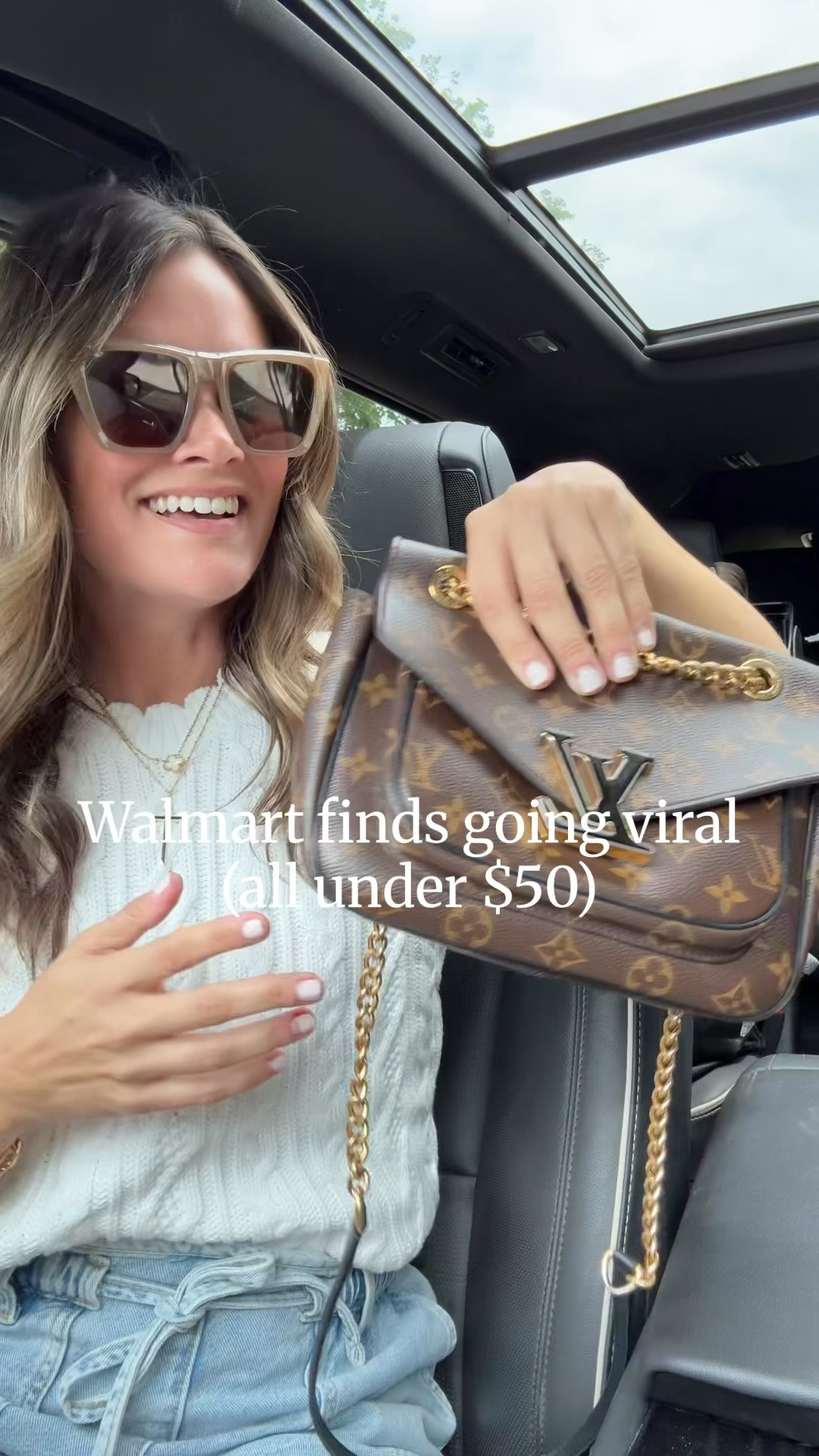 Walmart finds under $50 that look designer 🤯 comment “WALMART FINDS” for deets. these are going viral for a reason… from the lipgloss to the sandals, everything is affordable and SO good. don’t wait on these- lip colors sand beige or mauve liner and crème brûlée  🙈 #walmartfinds 

#LTKootd #LTKmomlife #LTKSaleAlert