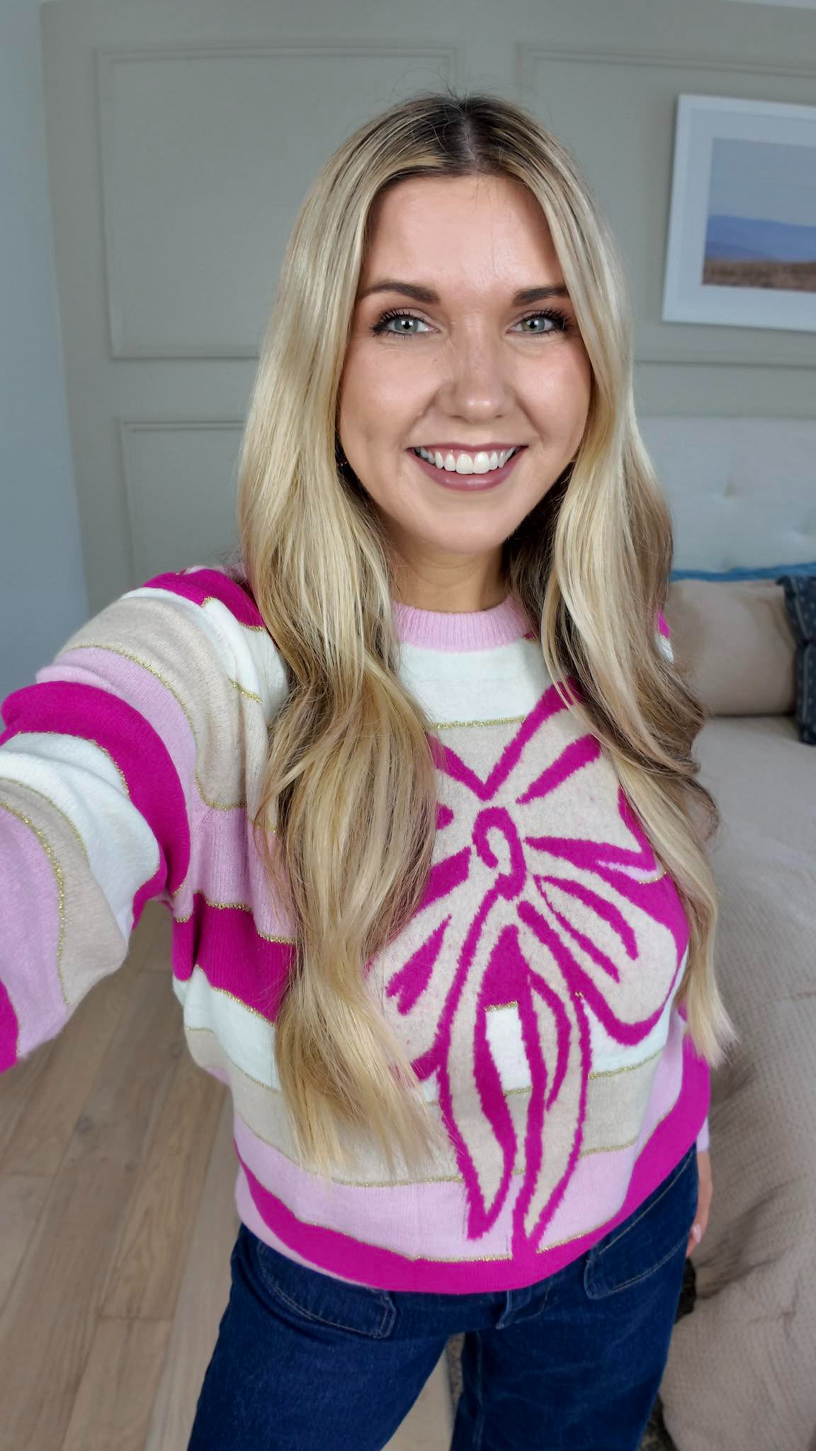 The prettiest $15 sweater!  

 