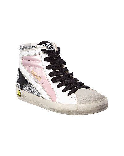Golden Goose Leather & Suede High-Top Sneaker | Gilt