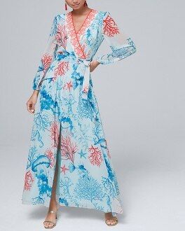 Dramatic Printed Maxi Dress | White House Black Market