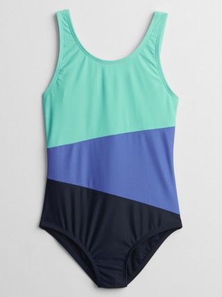 Kids Colorblock Swim One-Piece | Gap Factory