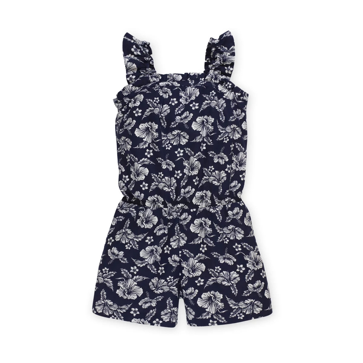 Hope & Henry Girls' Ruffle Pull On Romper, Kids | Target