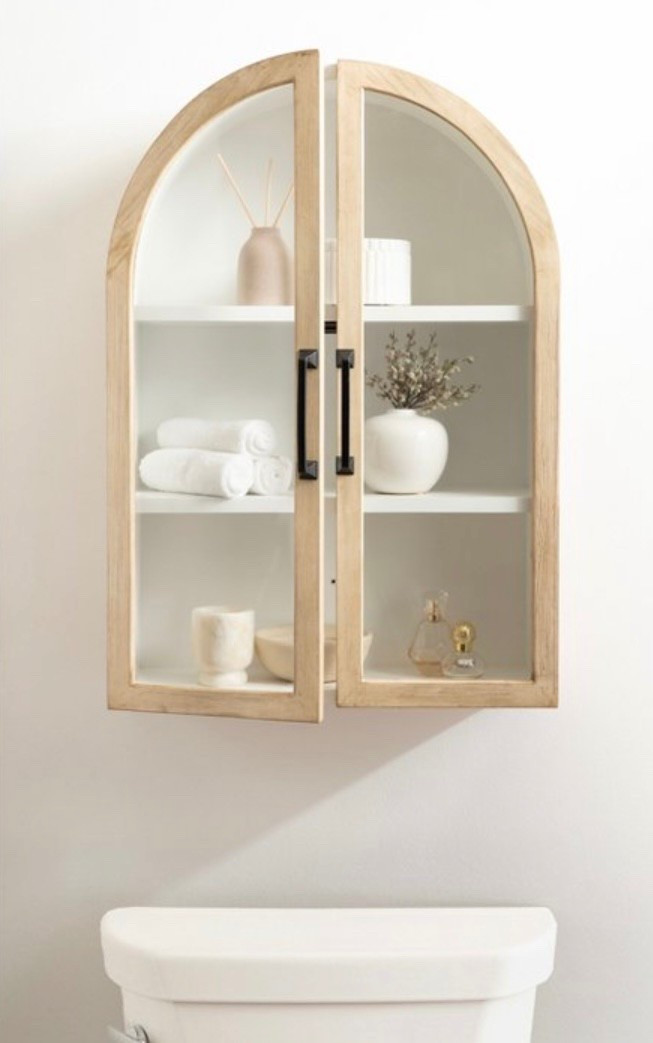 Love a little visual interest in a small space! Comes in light wood and black ! 

#LTKHome #LTKStyleTip