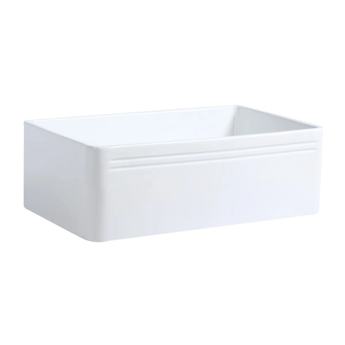 Champlain 30" Kitchen Farmhouse Sink Reversible Design White with Drain  Renovators Supply - Walm... | Walmart (US)