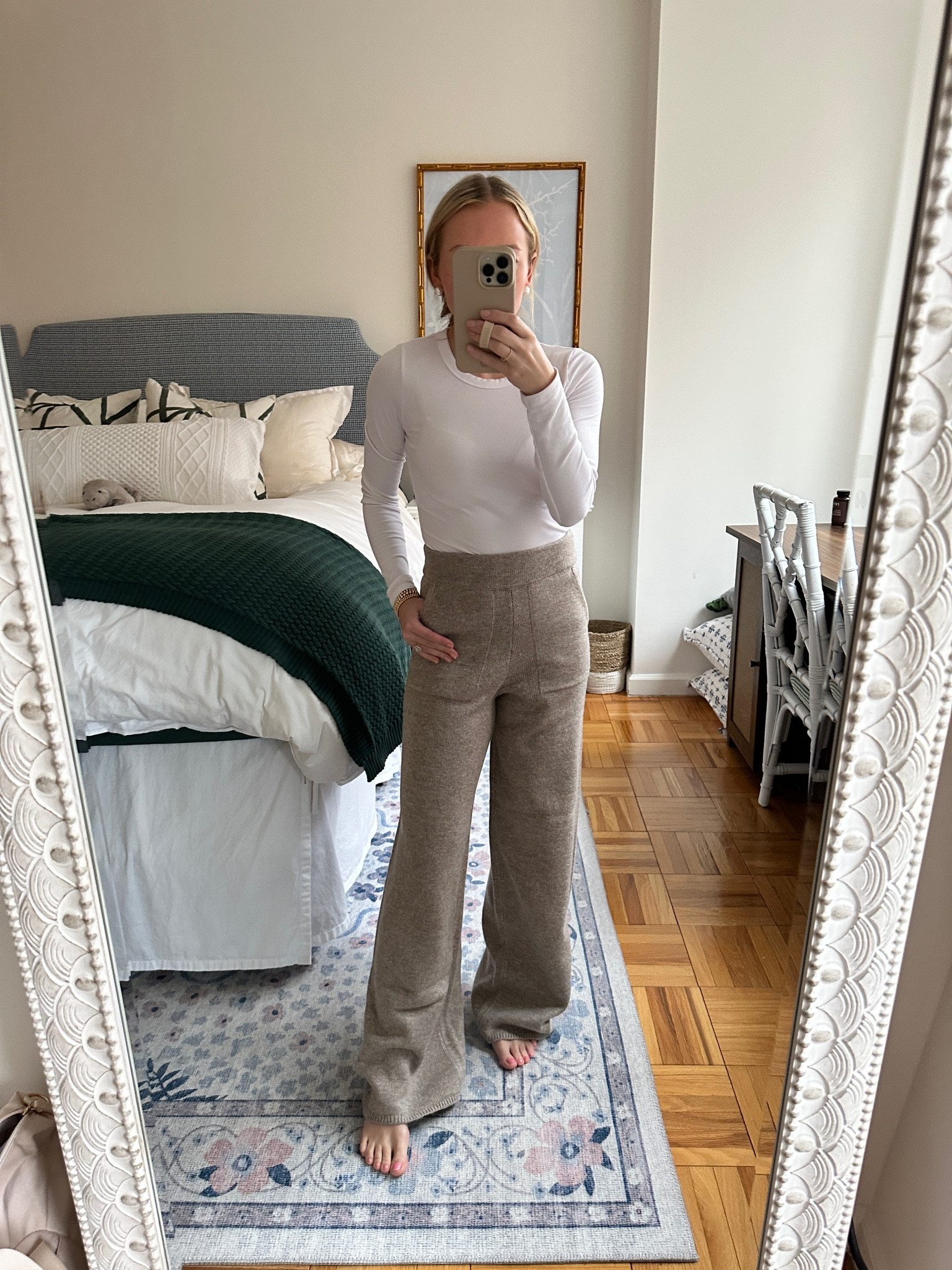 Walmart white long sleeve tee, Amazon wide leg sweater pants 

#LTKunder50 #LTKSeasonal #LTKfit