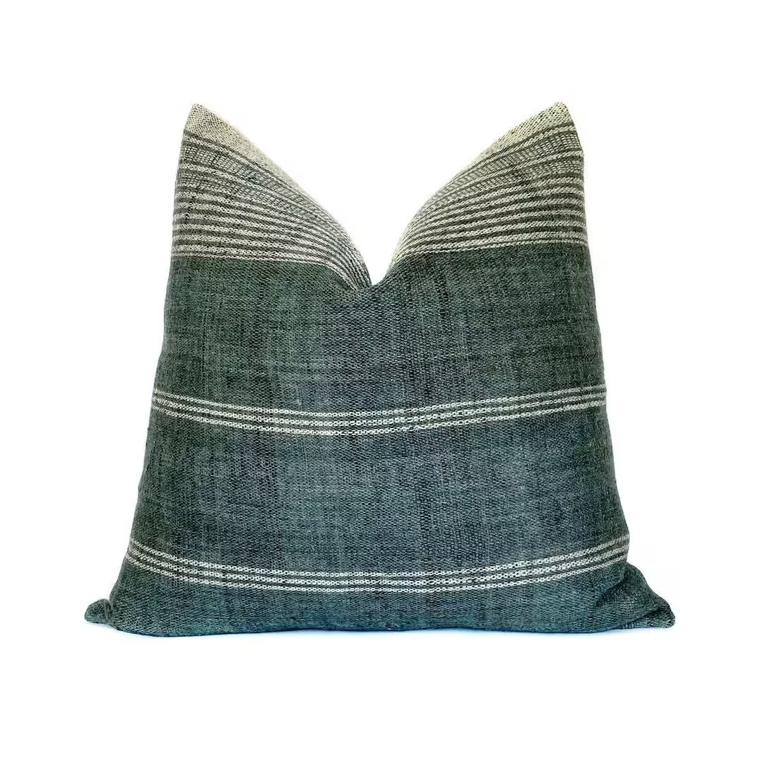 Indian Wool Pillow Cover Slate Pillow Cover Boho Pillow - Etsy | Etsy (US)