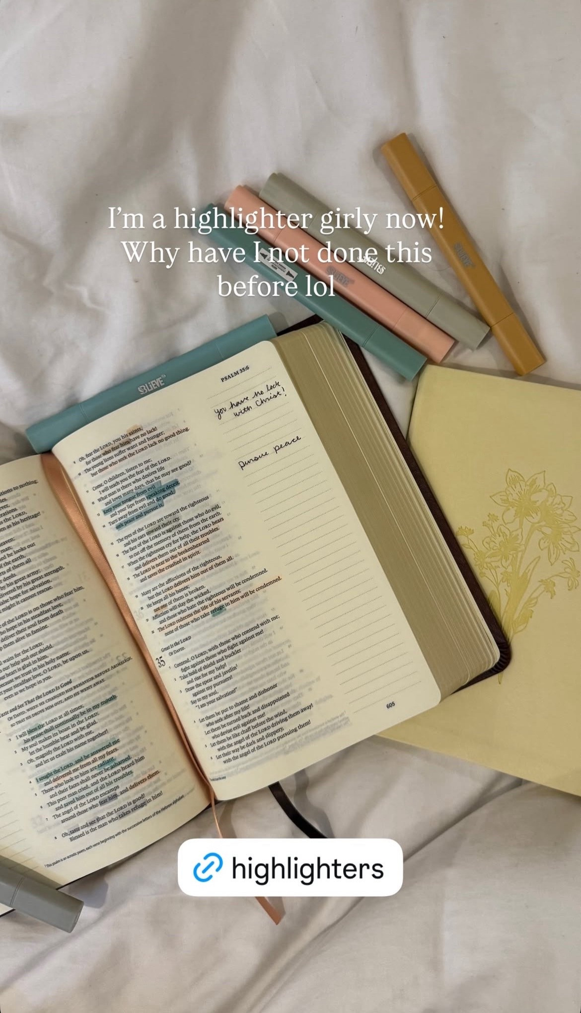 The highlighters I use for my Bible study!

#LTKdayinmylife #LTKselfcare
