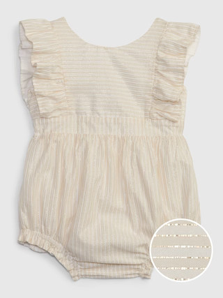 Baby Shiny Stripe Shorty One-Piece | Gap (US)