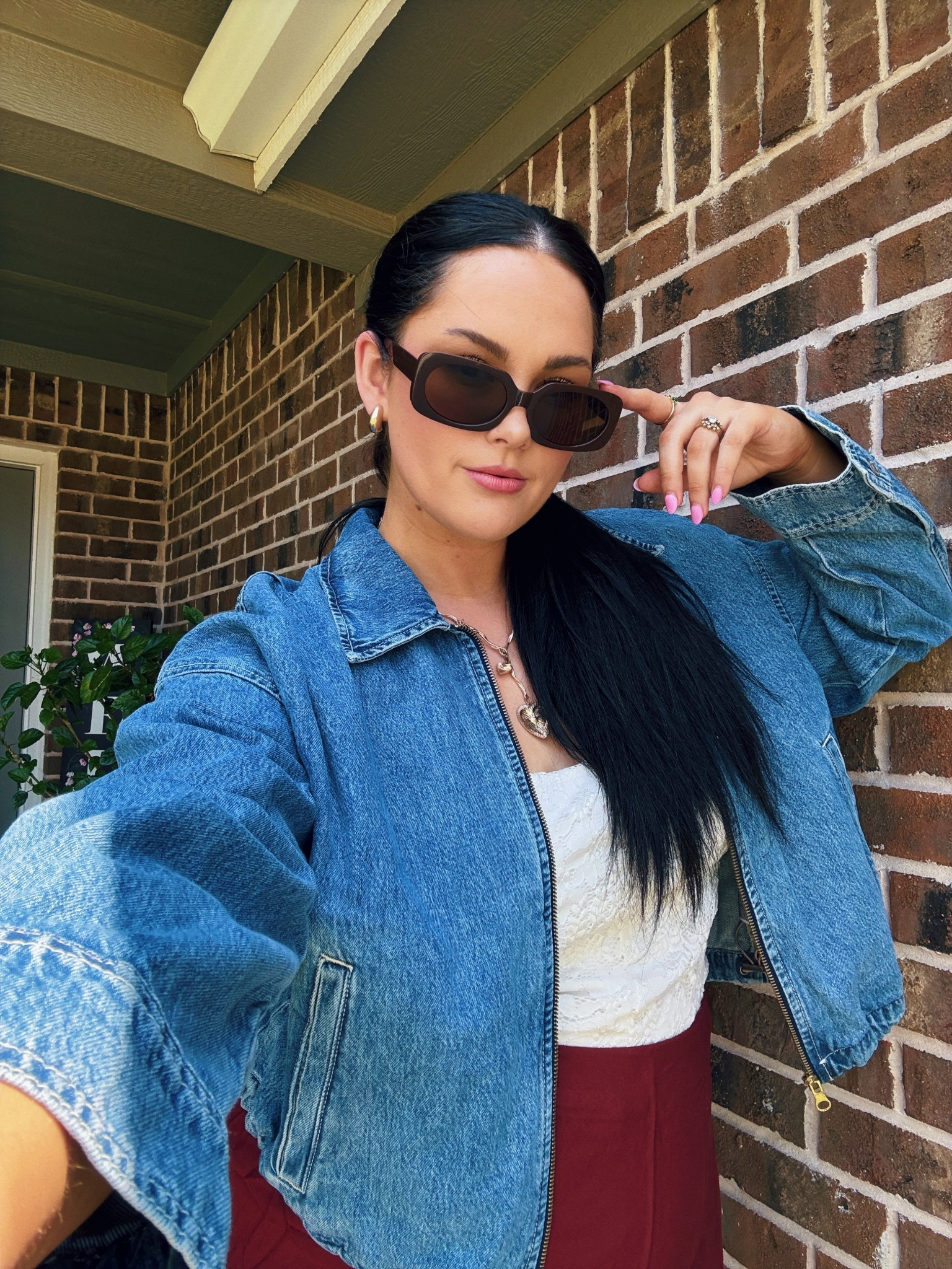 Wearing size XL in the jacket💗

#LTKStyleTip #LTKMidsize #LTKSaleAlert