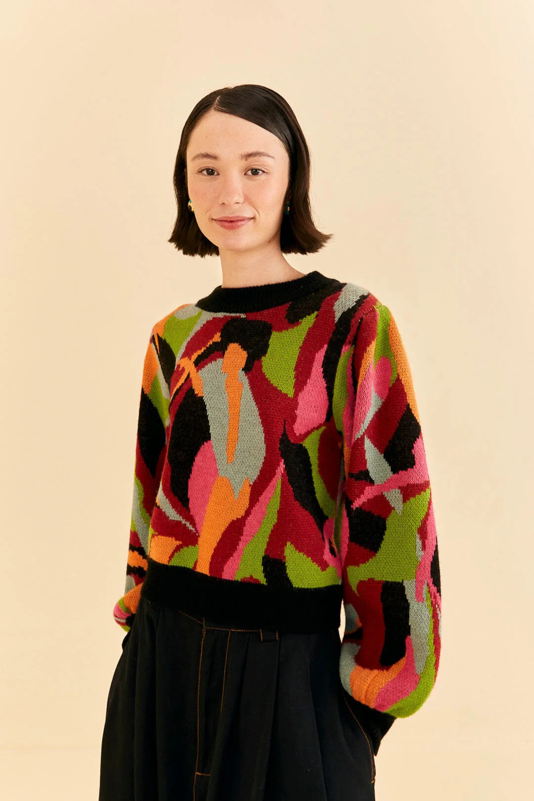 The Multicolor Dance Knit Sweater | FarmRio (US)