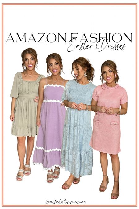 Sharing a roundup of Amazon Easter dresses today! These are also just gorgeous spring dresses in general. Perfect for vacation, wedding great dresses and more. I’m 5’2 for height reference. 

Amazon Fashion. Easter dress. LTK under 50. Walmart fashion. Spring dress. Wedding guest dress. 