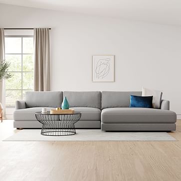 Haven Double Wide Chaise Sectional | West Elm (US)