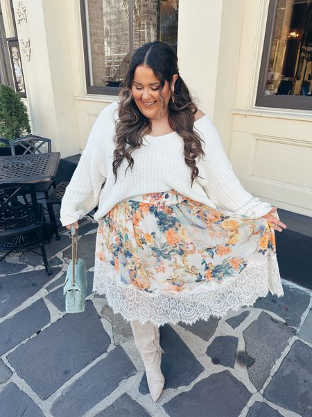 Date day outfit! This is what I’m wearing today while my husband and I enjoy Valentines day together 🥰 I LOVE this skirt so much and definitely recommend it 1000/10. It’s so unique and can be styled so many ways! 

#LTKstyletip #LTKplussize