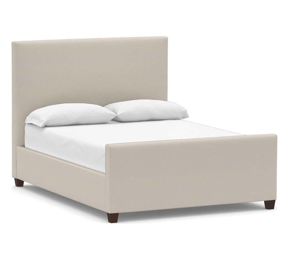 Raleigh Square Upholstered Tall Bed | Pottery Barn (US)