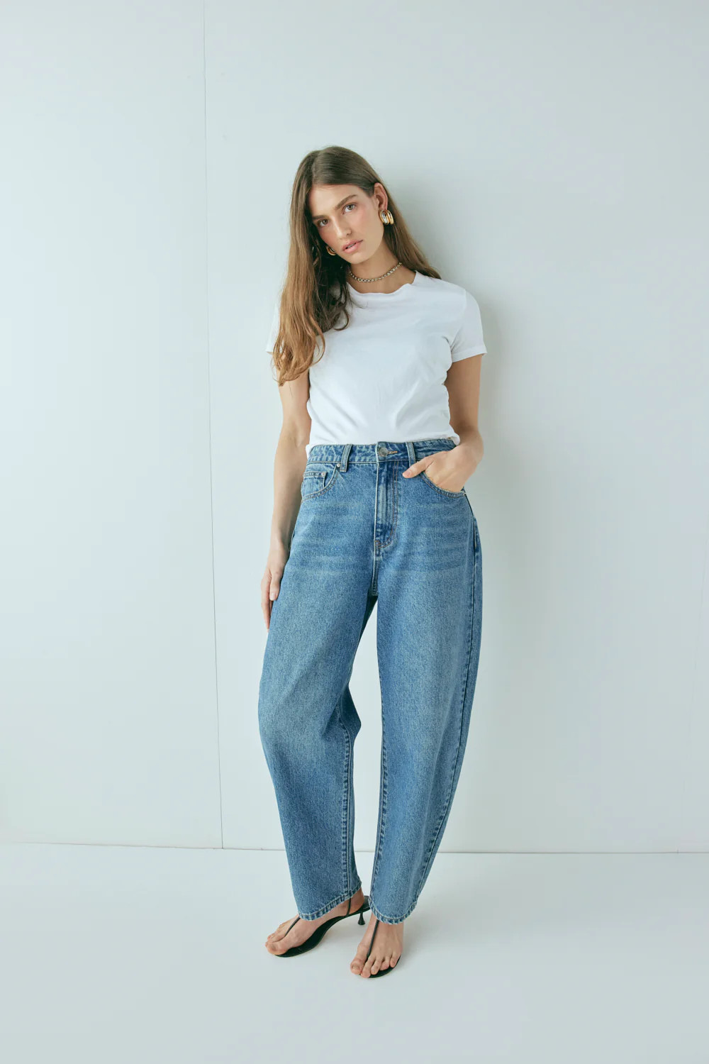 Lex Barrel Denim Jeans Blue | VRG Grl