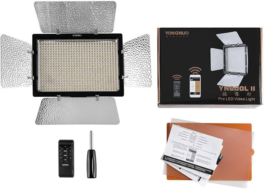YONGNUO YN600LII YN600L II Pro LED Video Light LED Studio Light, with 5600K Color Temperature and... | Amazon (US)