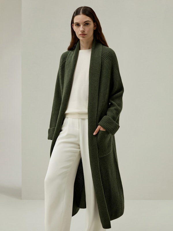 LILYSILK X LYDIA MILLEN 'Evergreen' Cardigan | LILYSILK