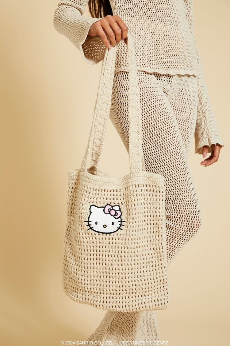 Hello Kitty Crochet Tote Bag | Forever 21