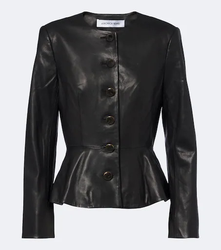 Quinn peplum leather jacket | Mytheresa (US/CA)