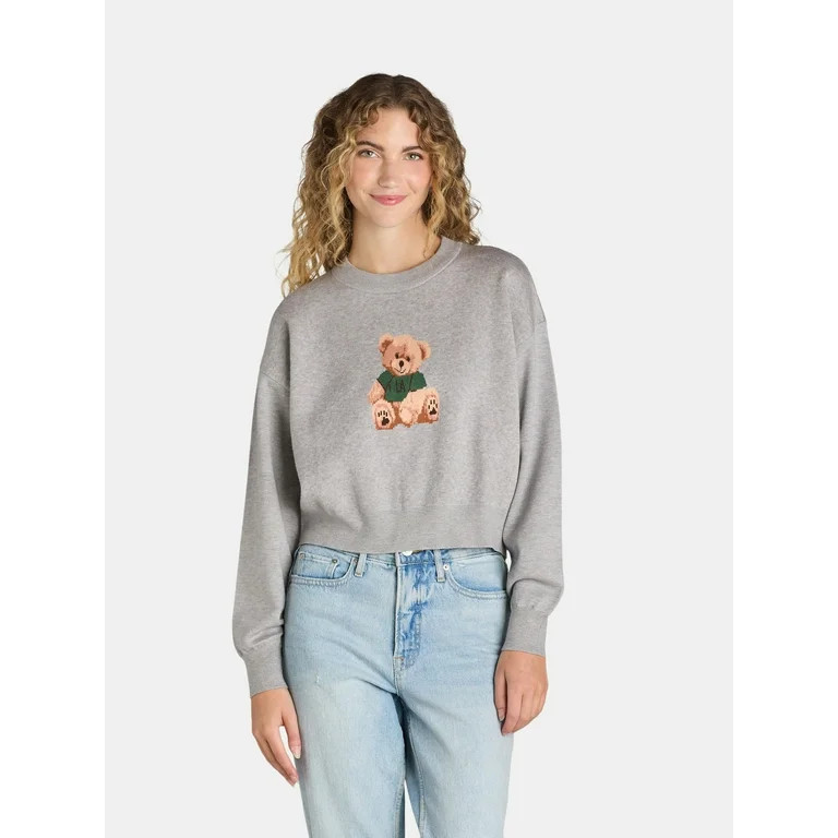 Liv & Lottie Juniors’ Graphic Sweater with Long Sleeves, Midweight, S-XL | Walmart (US)