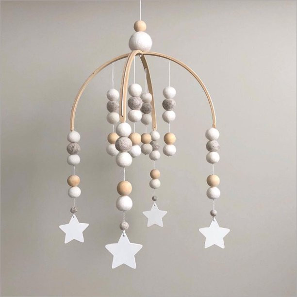 Musuos Baby Crib Mobile Nordic Style Wooden Mobile Wind Chime Beautiful Nursery Decoration - Walm... | Walmart (US)