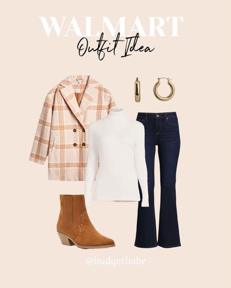 Walmart fall outfit idea with this plaid peacoat and bootcut jeans #walmartpartner #walmart #walmatfashion @walmart @walmartfashion #walmartfinds #iywyk

#LTKstyletip #LTKfindsunder50