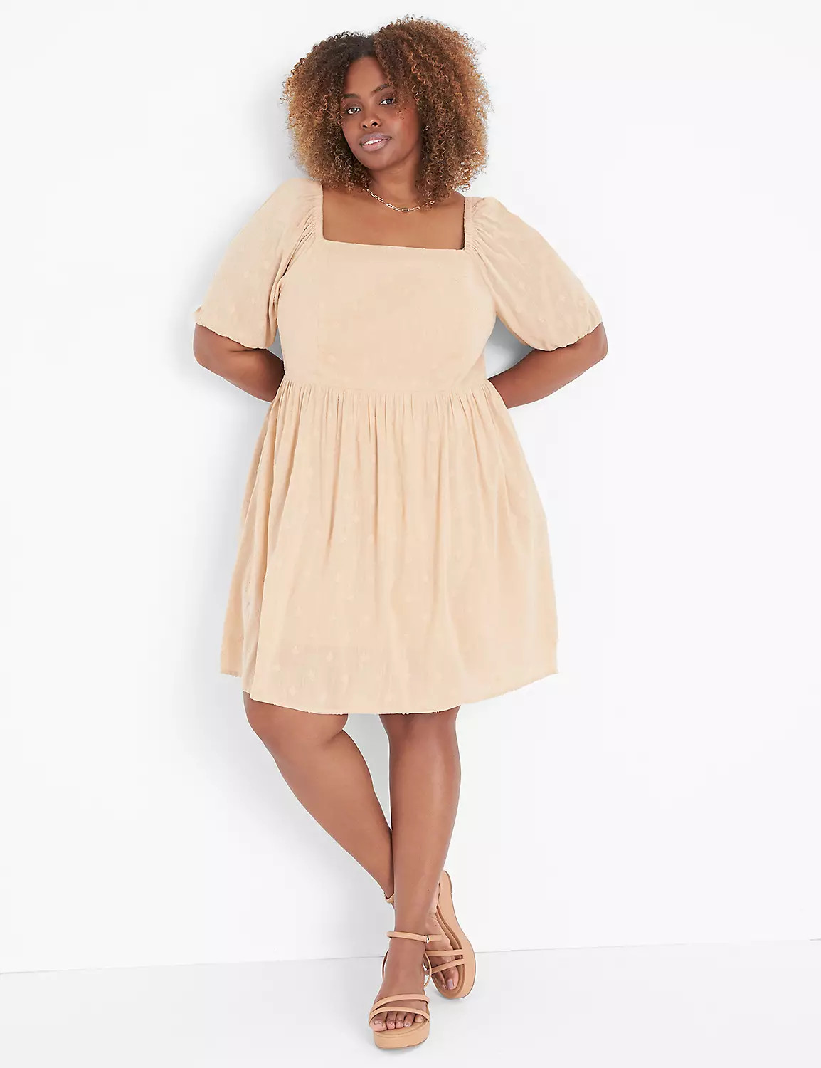 Square-Neck Princess Bodice Dress | LaneBryant | Lane Bryant (US)