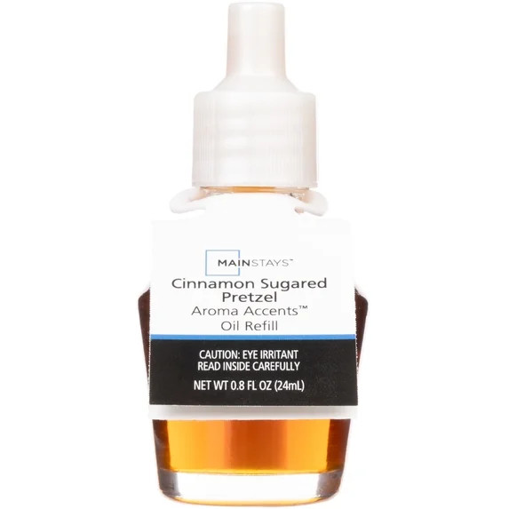 Mainstays Aroma Accent Fragrance Oil Refill, Cinnamon Sugared Pretzel | Walmart (US)