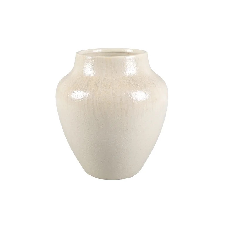 Better Homes and Gardens 9.25"H Ceramic Chic Neutral Vase Made for Tabletops - 4.75 lbs | Walmart (US)