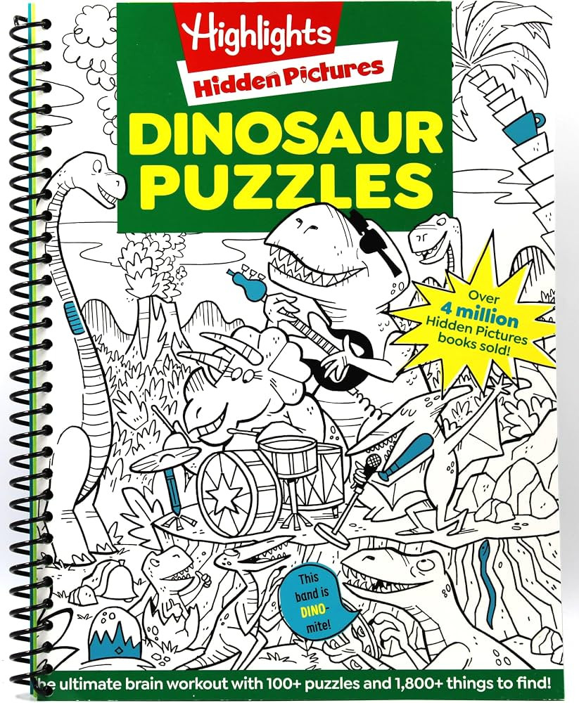 Dinosaur Puzzles (Highlights™ Hidden Pictures®) | Amazon (US)