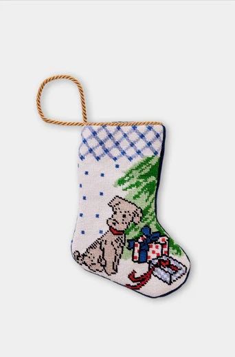 For Pete’s Sake Pottery- "Are Those For Me?" Puppy | Bauble Stockings