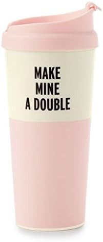 Kate Spade New York Insulated Thermal Travel Mug Tumbler, 16 Ounces, Make Mine a Double | Amazon (US)