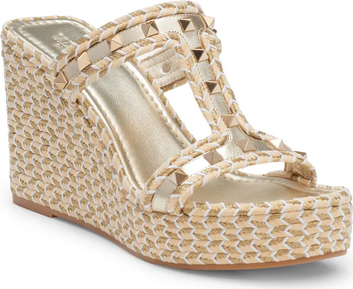 Rockstud Torchon Wedge Slide Sandal (Women) | Nordstrom