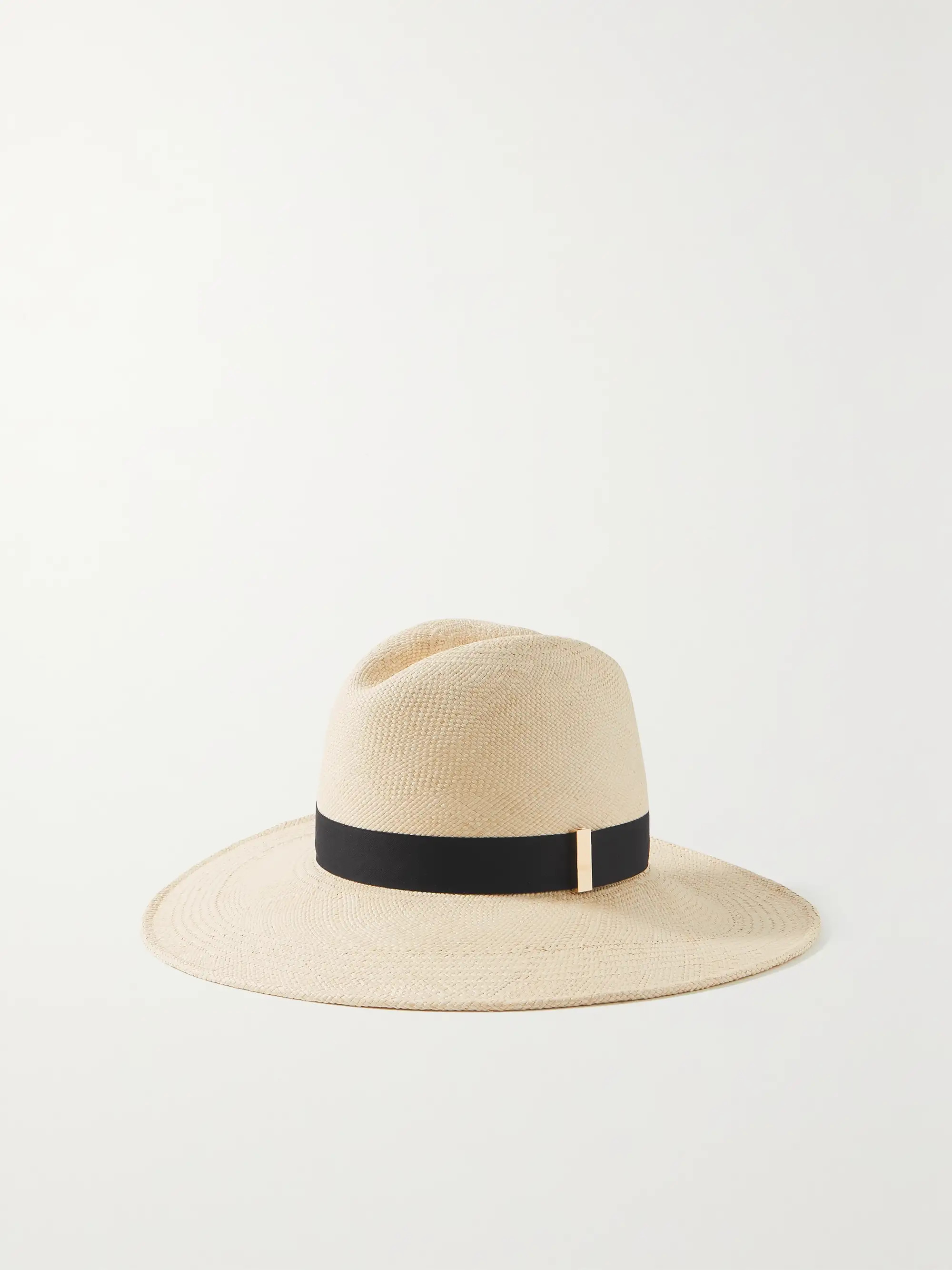 Requiem cotton grosgrain-trimmed straw fedora | NET-A-PORTER (UK & EU)