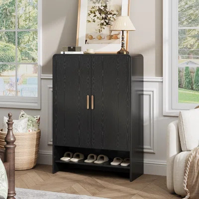 24 Pair Shoe Storage Cabinet With Adjustable Shelves | Wayfair North America