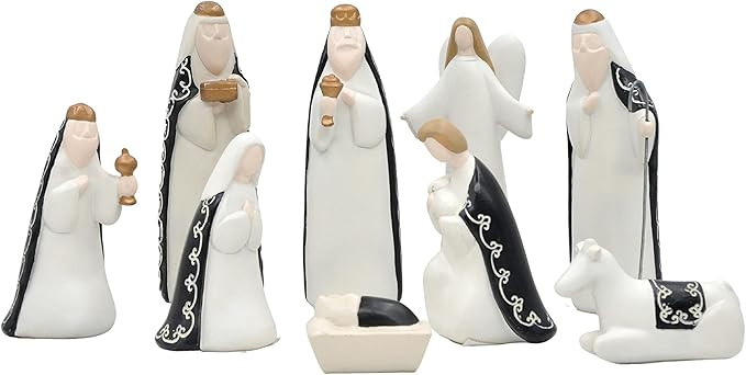 Comfy Hour Faith and Hope Collection Baby Jesus, Holy Family with Angel Christmas Nativity Figuri... | Amazon (US)