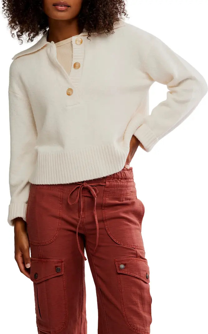 Trading Up Cotton Blend Polo Sweater | Nordstrom