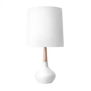 nuLOOM Layton 25 in. White Scandinavian Table Lamp with Shade NPT42AA - The Home Depot | The Home Depot