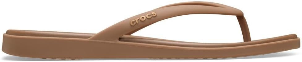Crocs Women's Miami Flip Flops | Square Toe Flat | 360 Degree Comfort | Croslite Foam Footbed | Amazon (US)
