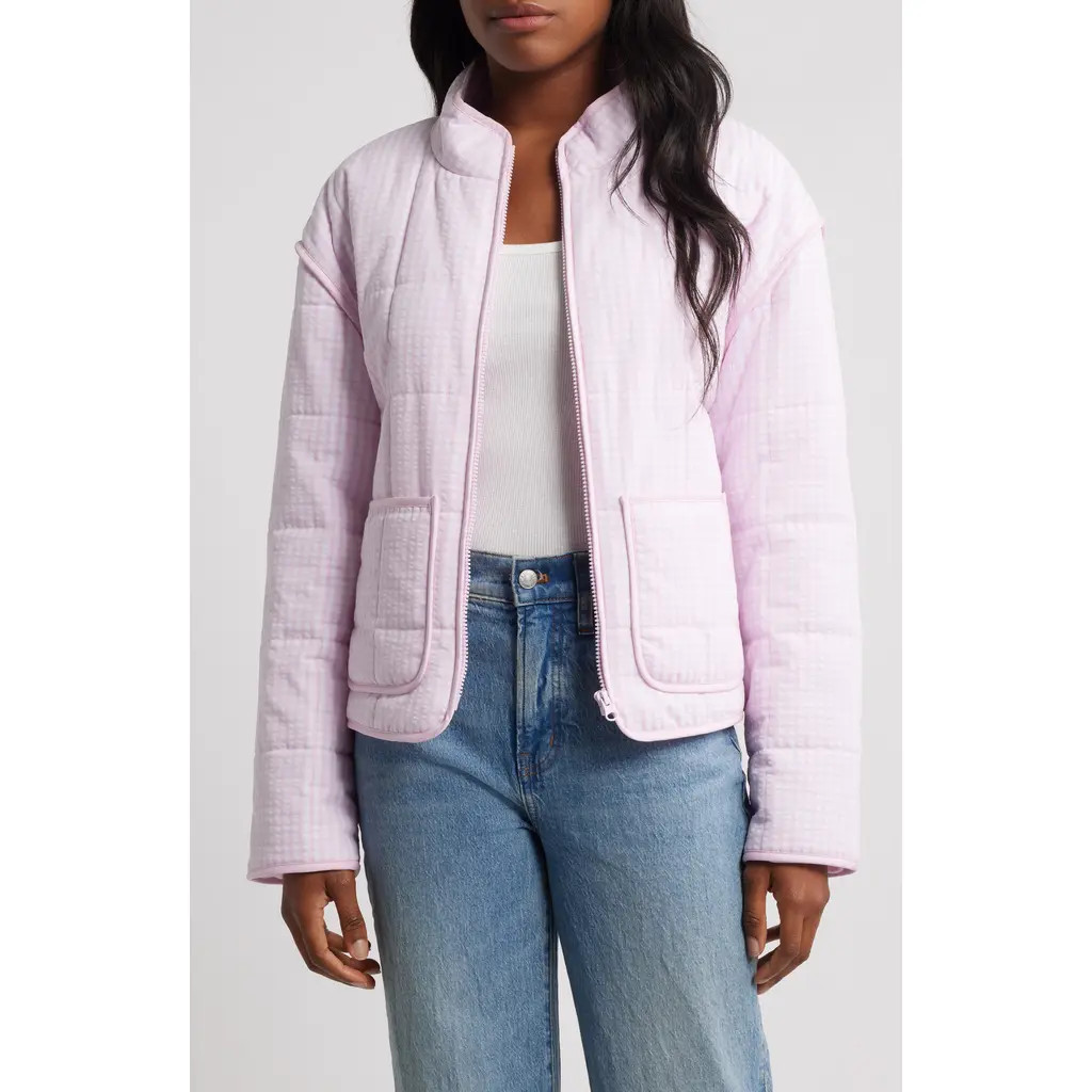 Thread & Supply Quilted Jacket in Light Pink Combo at Nordstrom, Size Small | Nordstrom