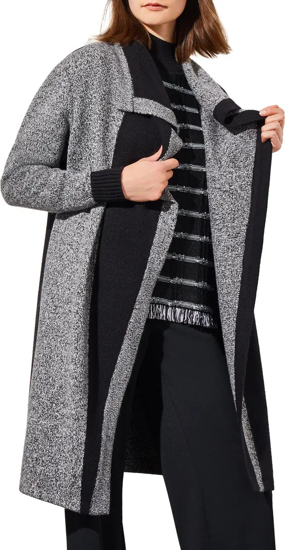 Ming Wang Colorblock Open Front Jacket | Nordstrom | Nordstrom