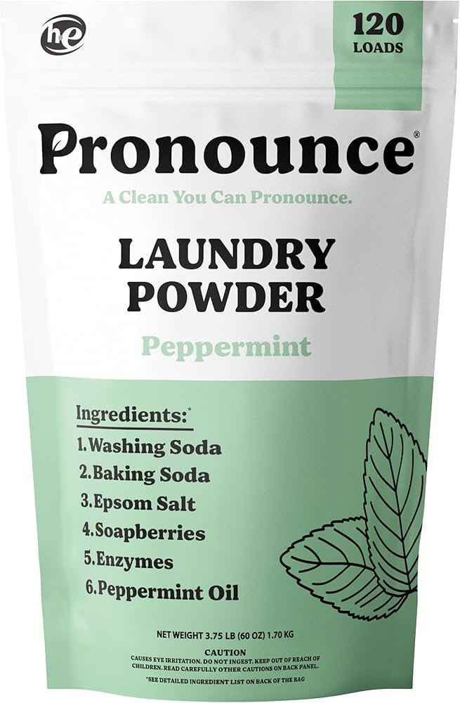 Pronounce Laundry Detergent Powder Alternative | Non-Toxic, Eco-Friendly, Natural for Sensitive S... | Amazon (US)