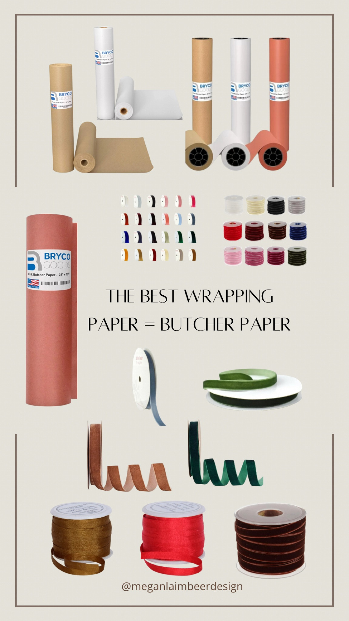 Butcher paper makes the best wrapping paper. Neutral and super affordable. Pick the ribbon based on the occasion 

#home #gifting #wrappingpaper #wrapping #ribbon #butcherpaper #walmart

#LTKhome #LTKSeasonal #LTKHoliday