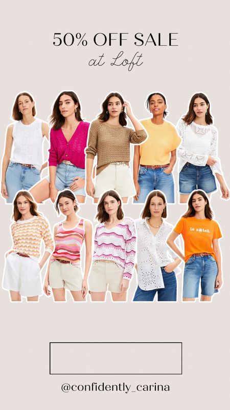 All of these gorgeous summer tops are 50% off at Loft!☀️

Midsize fashion, midsize outfit inspo, summer outfit inspo, summer fashion

#LTKSaleAlert #LTKMidsize #LTKSeasonal